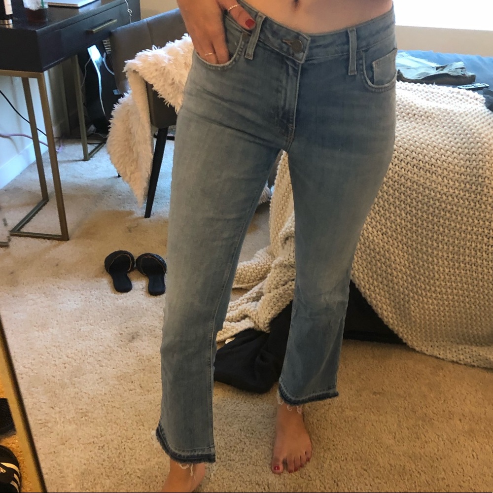 Joie released hem straight leg denim